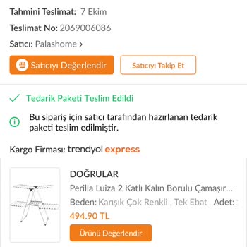 Trendyol 'dan Alınan Perilla Ürünleri Kalitesi!