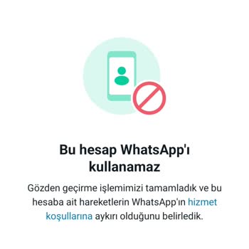 WhatsApp Hesabımı Yasakladı