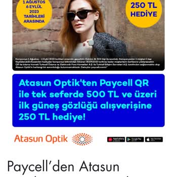 Atasun Optik Yozgat Novada Şb... Kampanyadan Yararlanamama