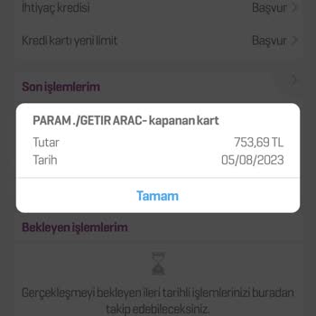 MOOV Hesaptan Çekilen Para