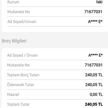 İSKİ Tarafından Gelen Fahiş Fiyatlı Su Faturaları