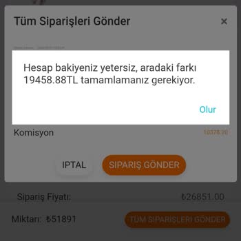 Tp parttime Sipariş İptali İstiyorum Lütfen