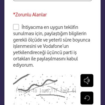 Vodafone FreeZone Hata Veriyor