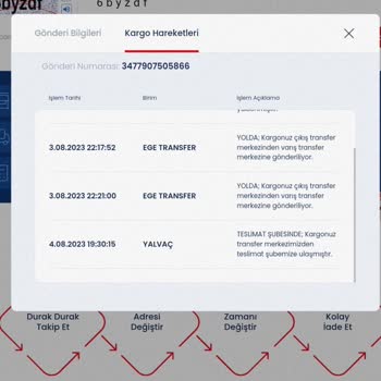 Aras Kargo Eksik Ve Yanlış Bilgi Veriyor