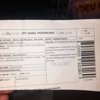 Bingo Yanlış Ürün Gelmesi