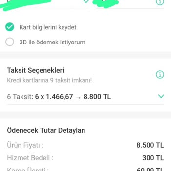 Dolap Taksitle Aldığım Ürün Tek Çekim Olarak Görünüyor