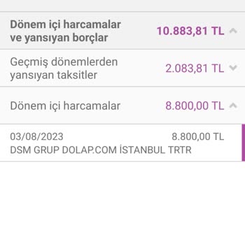 Dolap Taksitle Aldığım Ürün Tek Çekim Olarak Görünüyor