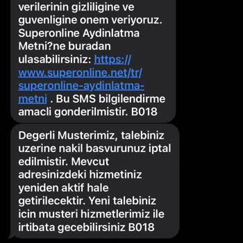 Superonline İnternet Nakil Sıkıntısı