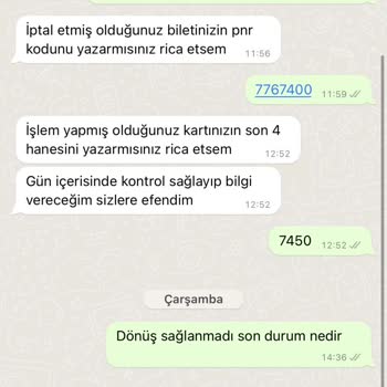 Isparta Petrol Turizm Bilet İade Ücreti Yatırılmıyor.