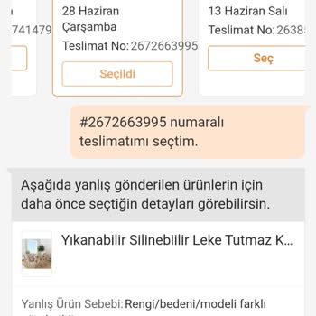 Trendyol Hizmeti, Bir İade Kodu Alamıyorum