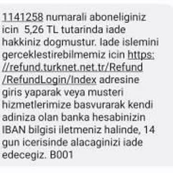 TurkNet Deprem Bölgesinde Peşin Ödenen Faturaları İade Etmedi.