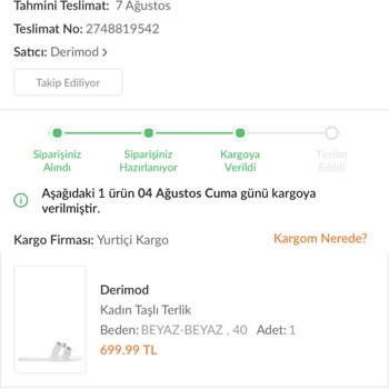 Derimod Kayıp Ürün Hk.