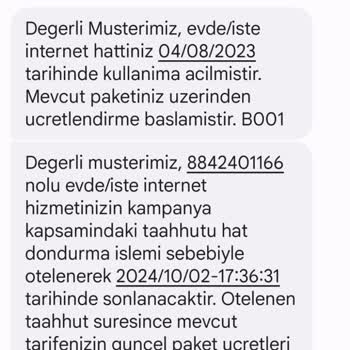 Türk Telekom Alamadığım Hizmet İçin Mecburi Taahhütlü Bedel Ödemek