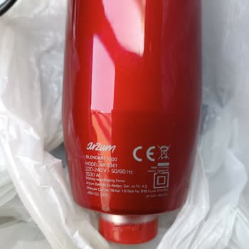 Arzum Blender 1500 Plastiği Kopmaya Başlaması