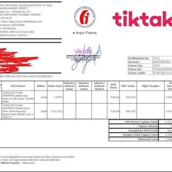 Tiktak Kaza Sonrası İstenen Ödeme