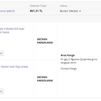 N11 Den Yüzük Siparişi Verdim Tam 11 Gündür Bekliyorum.