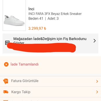 FLO Ayakkabı Ayakkabı Siparişini Kaybeden Kargoyla Çalışan FLO Siparişi İptal Etti