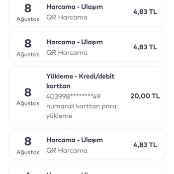 AKBİL'imden Para Fazla Çekildi.