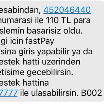 FastPay Hesabıma Para Gönderemiyorum Bakiyem İçeride Kaldı