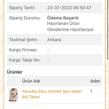 Nare Giyim Satıcı Ürünü Göndermiyor