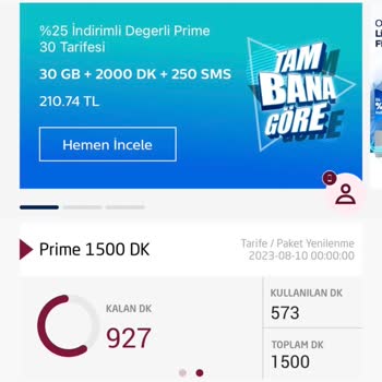 Türk Telekom Mobil Hattımın Tarifesini Kafasına Göre Değiştirmiş.