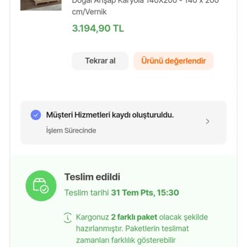Aras Kargo Eksik Teslimat Yaptı