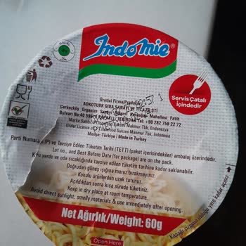 İndomie Noodle Bulaşık Deterjanı Tadı Olması Ve Dönüş Alamamam
