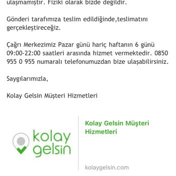 Mavi Kargoya Teslim Edilmeyen Ürün Hakkında Yanlış Bilgilendirme