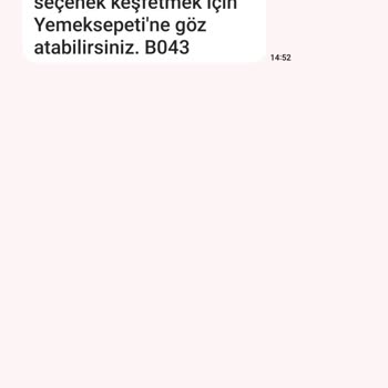 Yemeksepeti İptal Edilen Yemek Siparişi