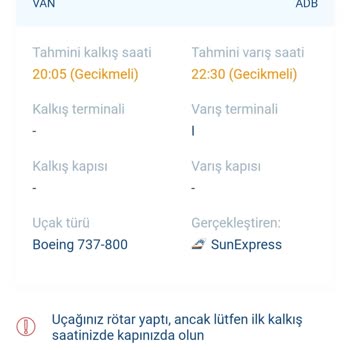 Sunexpress Açıklama Yapmadan 5 Saat Rötar Yaptı
