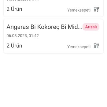 Yemeksepeti Memnuniyetsizliği Şikayetçiyim Tarafıma Hiçbir