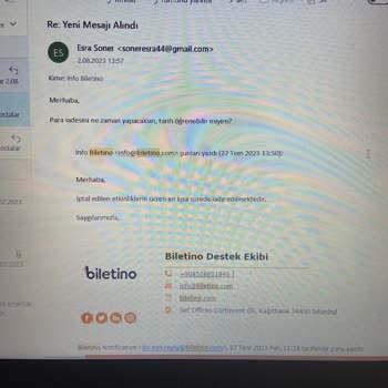 Biletino Para İadem Yapılmadı