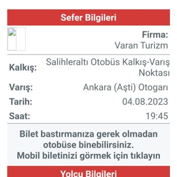 Obilet.com Un Ve Varan Turizm Müşteri Mağduriyeti