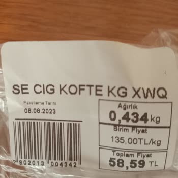 Sultan Market Şarküteri Çiğ Köfte Ürünleri