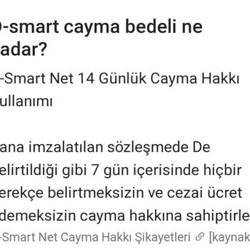 D Smart GO Üyelik İptal Ücreti
