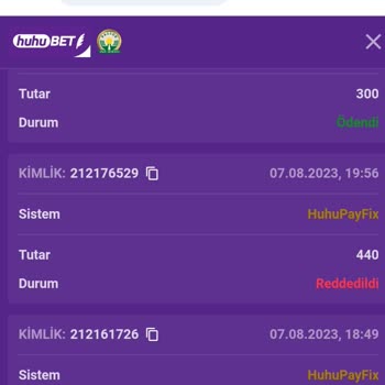 Huhubet Para Yatırma Sorunu