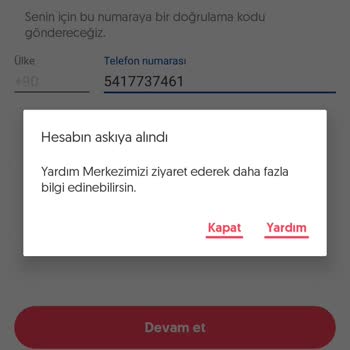 Letgo Süresiz Askıya Alınan Hesabım