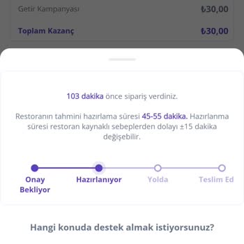 Getir Müşteri Hizmetleri Ve Sipariş İptali