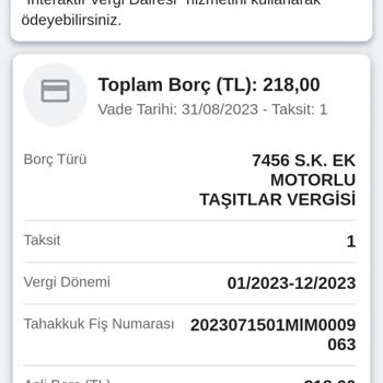 Gelir İdaresi Başkanlığı Ek MTV Nin Silinmesi
