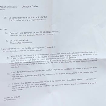 VFS Global VFS Fransa Vize Reddi