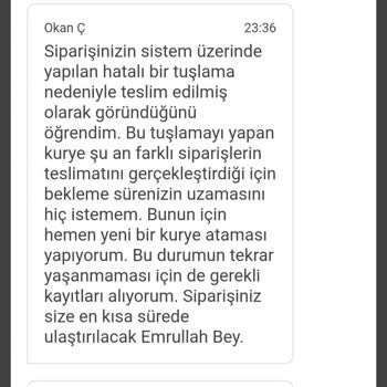 Yemek Sepeti Ücret Ödenmesine Rağmen Sipariş Teslim Edilmedi