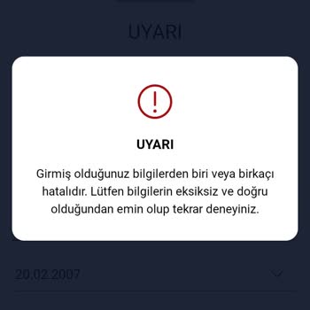 Paycell Kimlik Doğrulaması Hatası
