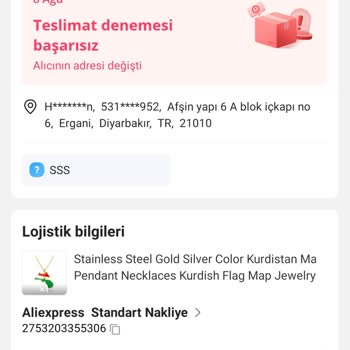 Aliexpress Kargo Adresi Değiştirme