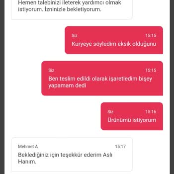 Yemek Sepeti Market Paramı İade Etmiyor
