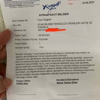 Hepsiburada'dan PS4 Pro Cihazıyla İlgili Sorun Yaşıyorum