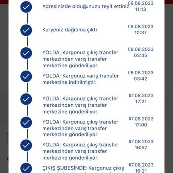 Aras Kargo Kargolarımız Gelmiyor Ve Gelmeyen Kargoyu Reddettiğim Sisteme Girildi.