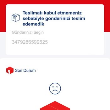 Aras Kargo Kargolarımız Gelmiyor Ve Gelmeyen Kargoyu Reddettiğim Sisteme Girildi.