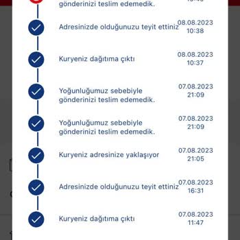 Aras Kargo Kargolarımız Gelmiyor Ve Gelmeyen Kargoyu Reddettiğim Sisteme Girildi.