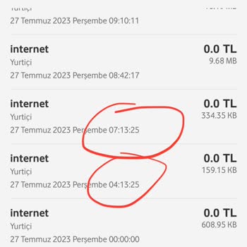 Vodafone İnternet Haklarım Geceleri Ve Wi-Fi Bağlıyken Harcanıyor!