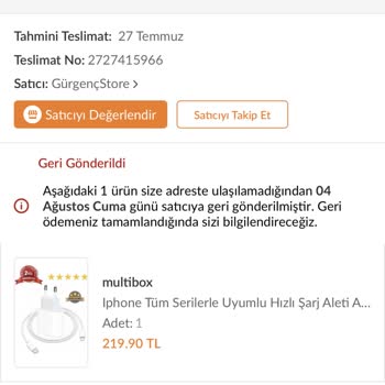 Trendyol Ürün İadem Yapılmadı
